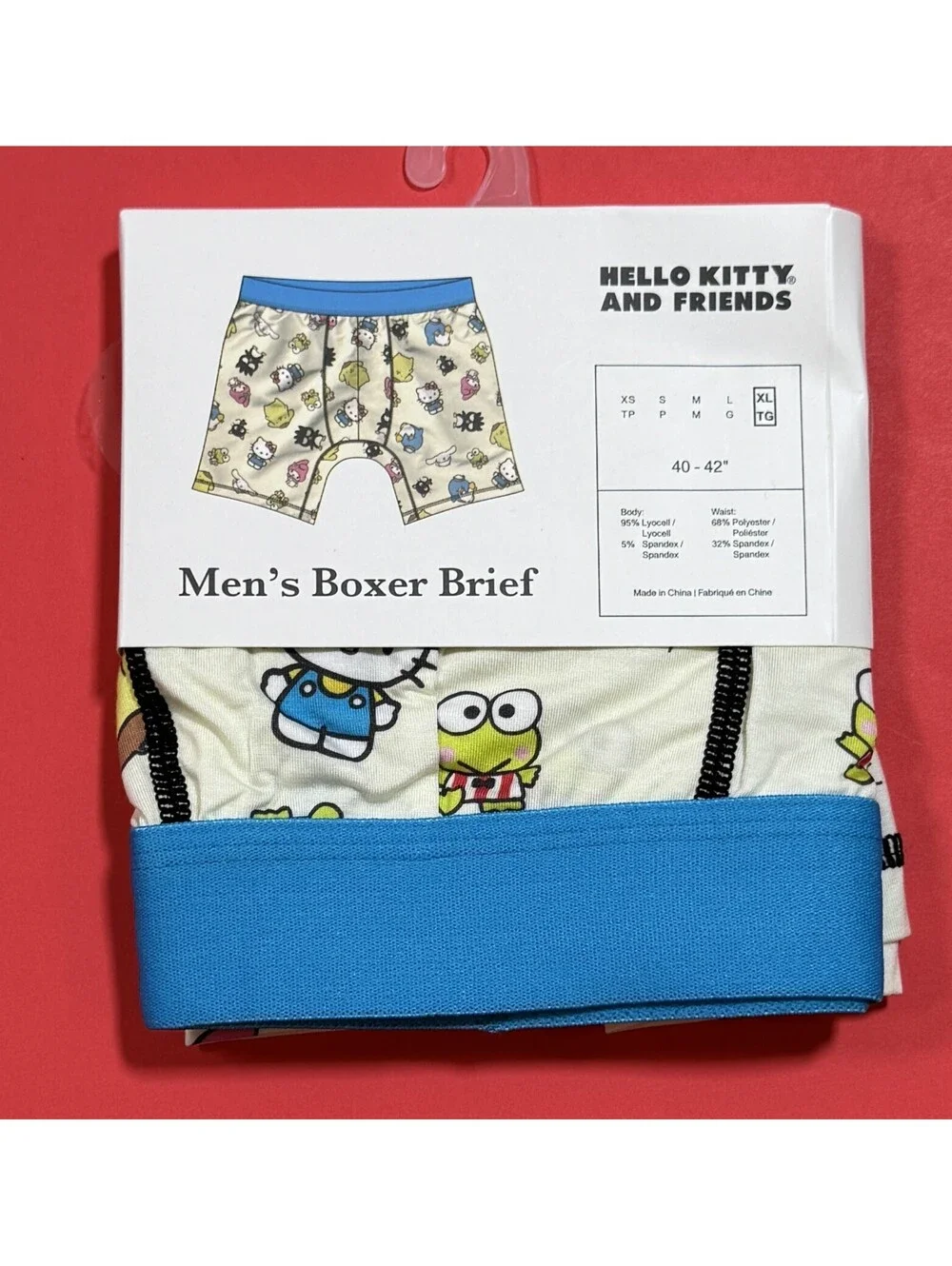 Bioworld Sanrio Hello Kitty & Friend Boxer Brief Men's XL 40 - 42